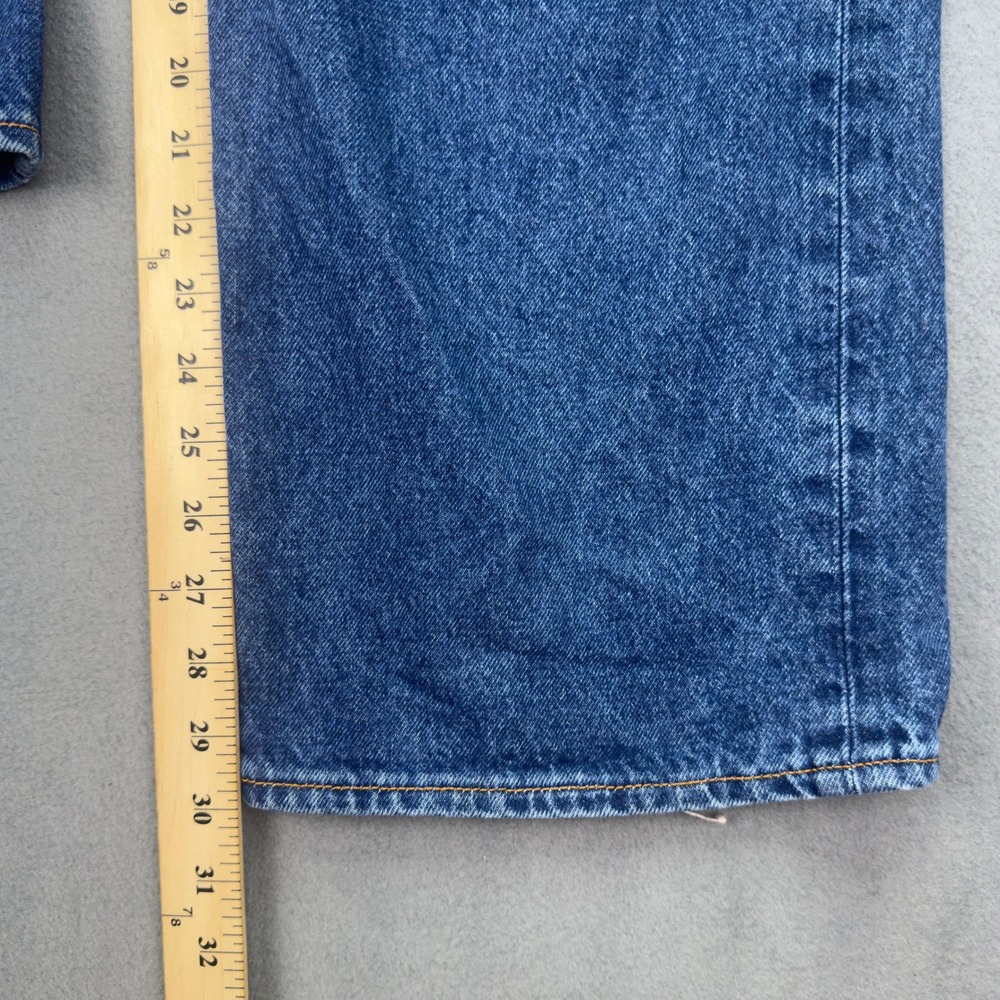 Abercrombie & Fitch Baggy Authentic Rigid Denim Jeans 30x30 Blue - Picture 10 of 10